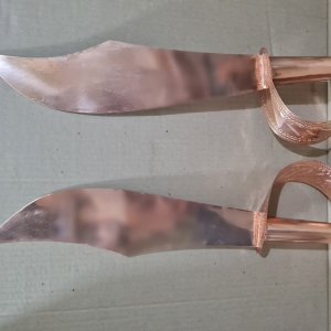 ESPADA ALFANJE DE COBRE 45 CM (cada)